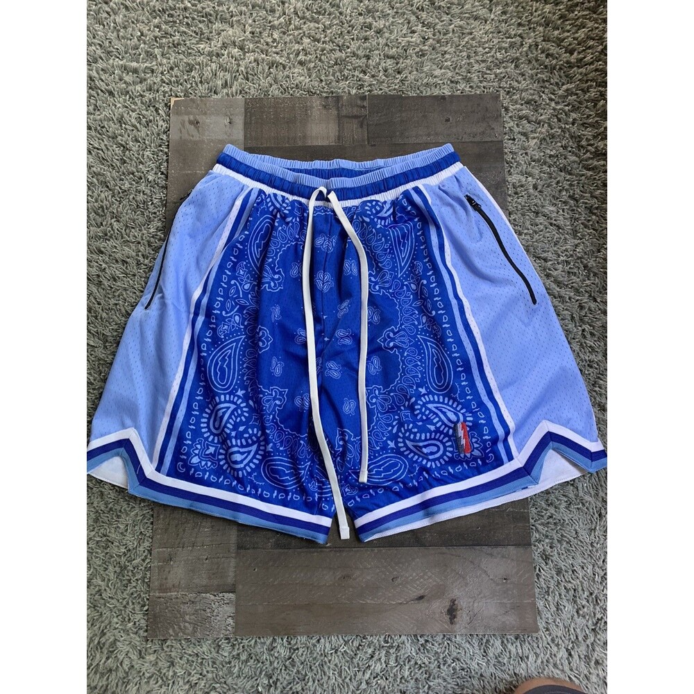 Trillest Establishment Swingman Shorts Nipsey Blue Bandana Size M Rare Limited